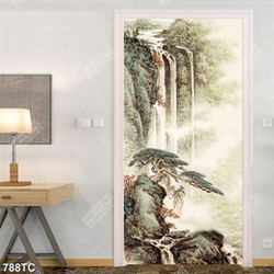 Tranh sơn dầu thác nước phong thủy chất lượng cao
