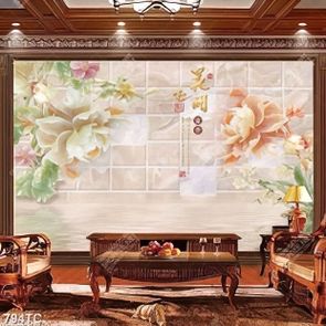 Tranh giả ngọc hoa mẫu đơn