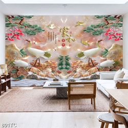 Tranh giả ngọc chim Hạc chất lượng cao đẹp