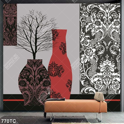 Tranh ghép bình hoa nghệ thuật