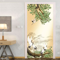 Tranh cây tùng và chim Hạc đẹp