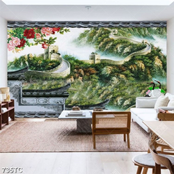 Tranh sơn dầu vạn lý trường thành đẹp