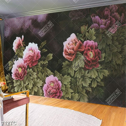 Tranh sơn dầu hoa mẫu đơn đẹp