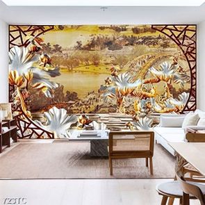 Tranh điêu khắc phù điêu hoa Sen