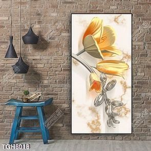 Tranh khổ dọc hoa vân đá