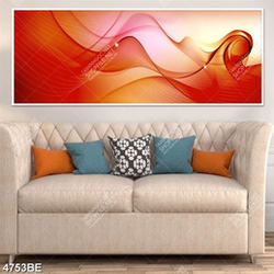 Tranh đường line in kính bếp