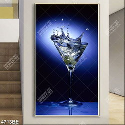 Tranh ly nước cocktail