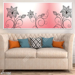 Tranh hoa in kính bếp