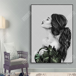 Tranh ghép chân dung người mẫu