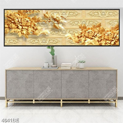 Tranh điêu khắc nền 3D in kính bếp