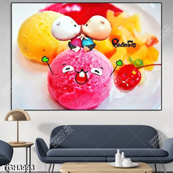 Tranh ghép kem ngộ nghĩnh