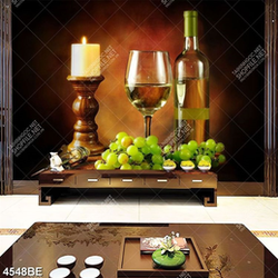 Tranh rượu và nến