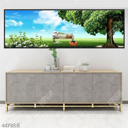 Tranh công viên thảm cỏ