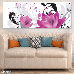 Tranh hoa nghệ thuật in kính bếp