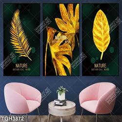 Tranh ghép lá gold