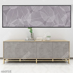 Tranh lá nghệ thuật in kính bếp