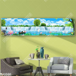 Tranh thác nước đẹp thơ mộng