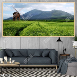 Tranh cối xay gió trên đồng cỏ