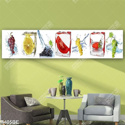 Tranh trái cây ướp trái cây kính bếp