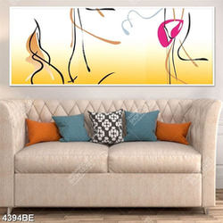 Tranh hoa in kính bếp