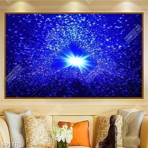 Tranh dán trần tỏa sáng bầu trời in 3d