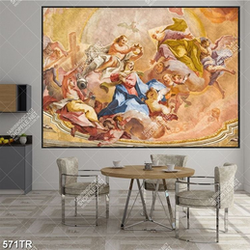 Tranh dán trần in 3d thời kỳ phục hưng