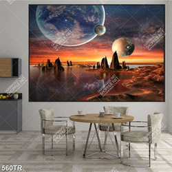 Tranh dán trần vụ trụ in 3d