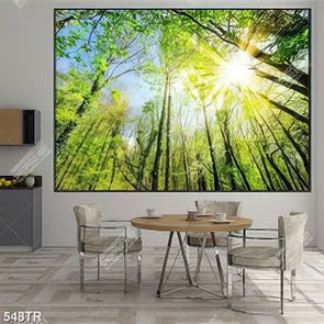 Tranh dán trần in uv thiên nhiên tươi đẹp