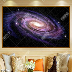 Tranh dán trần vòng xoáy vũ trụ in 3d
