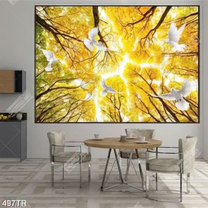 Tranh dán trần file gốc psd rừng cây lá vàng Tranh dán trần file gốc psd rừng cây lá vàng