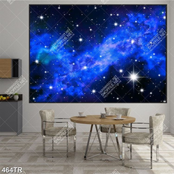 Tranh dán trần in 3d vũ trụ