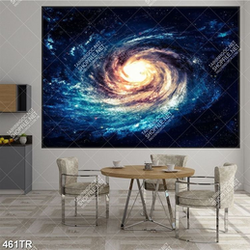 Tranh dán trần in 3d vòng xoáy vũ trụ