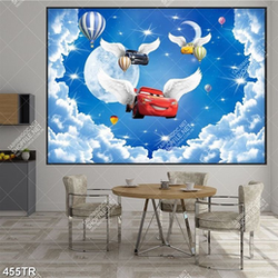 Tranh in trần file gốc psd tán bầu trời diệu kỳ Tranh in trần file gốc psd tán bầu trời diệu kỳ