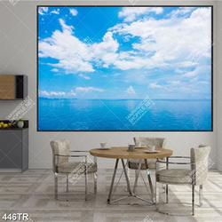 Tranh dán trần in uv bầu trời