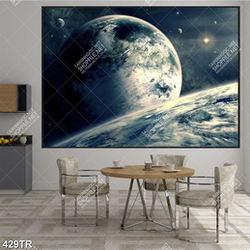 Tranh dán trần in 3d thiên hà