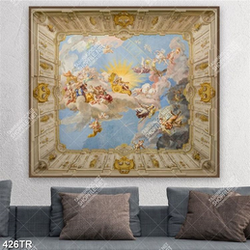 Tranh dán trần in uv các vị thần hy lạp