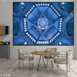 Tranh in trần file gốc psd trần nhà tòa lâu đài in uv