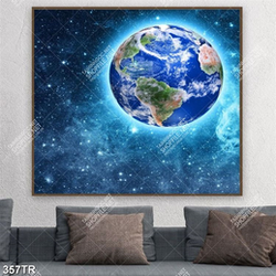 Tranh dán trần in uv trái đất của chúng ta