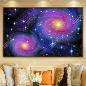 Tranh file psd dán trần nhà những ngôi sao ngoài vũ trụ