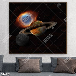 Tranh dán trần in uv hành tinh ngoài vũ trụ