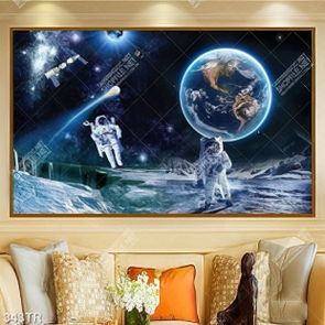 Tranh file psd dán trần nhà những nhà du hành vũ trụ