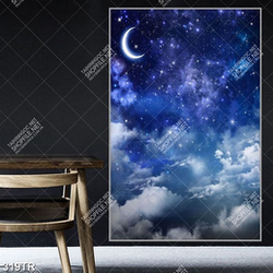 Tranh trần trăng sao in uv