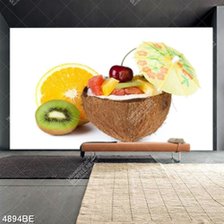 Tranh sinh tố trái dừa