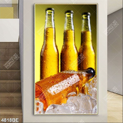 Tranh 4 chia bia lạnh