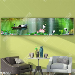 Tranh phong cảnh hữu tình hoa tím