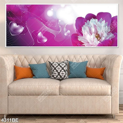 Tranh hoa in kính bếp