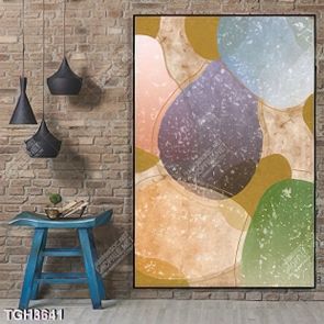 Tranh ghép họa tiết màu