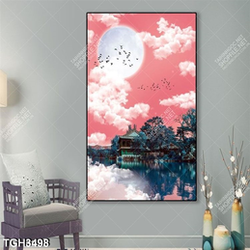 Tranh ghép phong cảnh trên sông