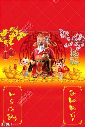 tải file PSD miễn phí thần tài vạn sự cát tường