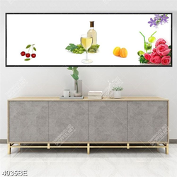 Tranh hoa hồng và rượu vang